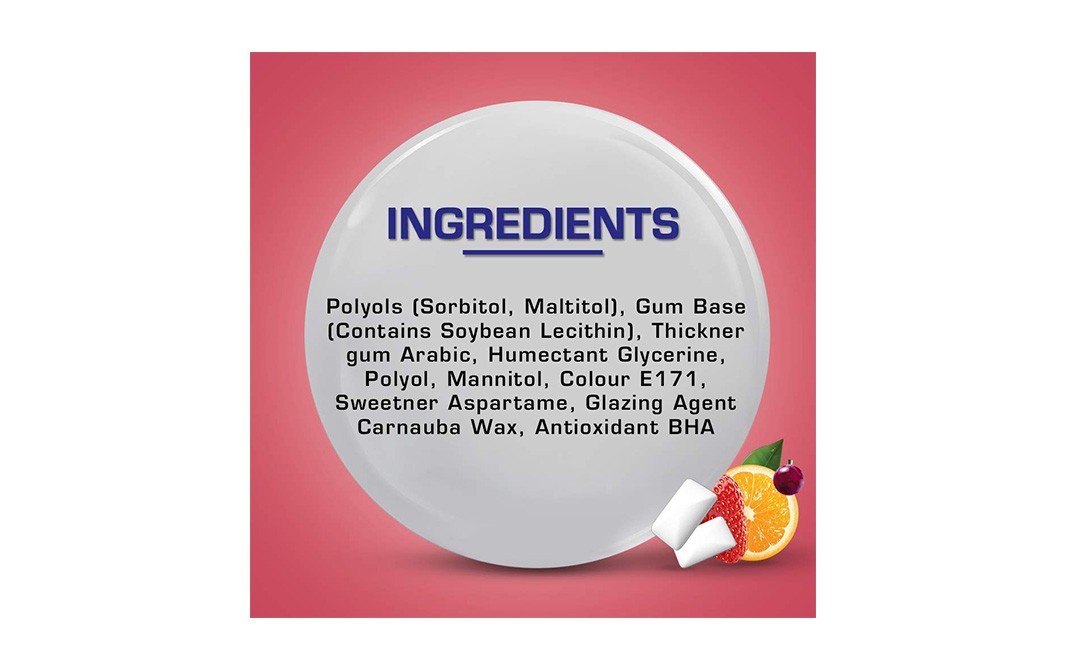 Orbit Mix Fruit Flavoured Sugar Free Chewing Gum    Pack  8.8 grams